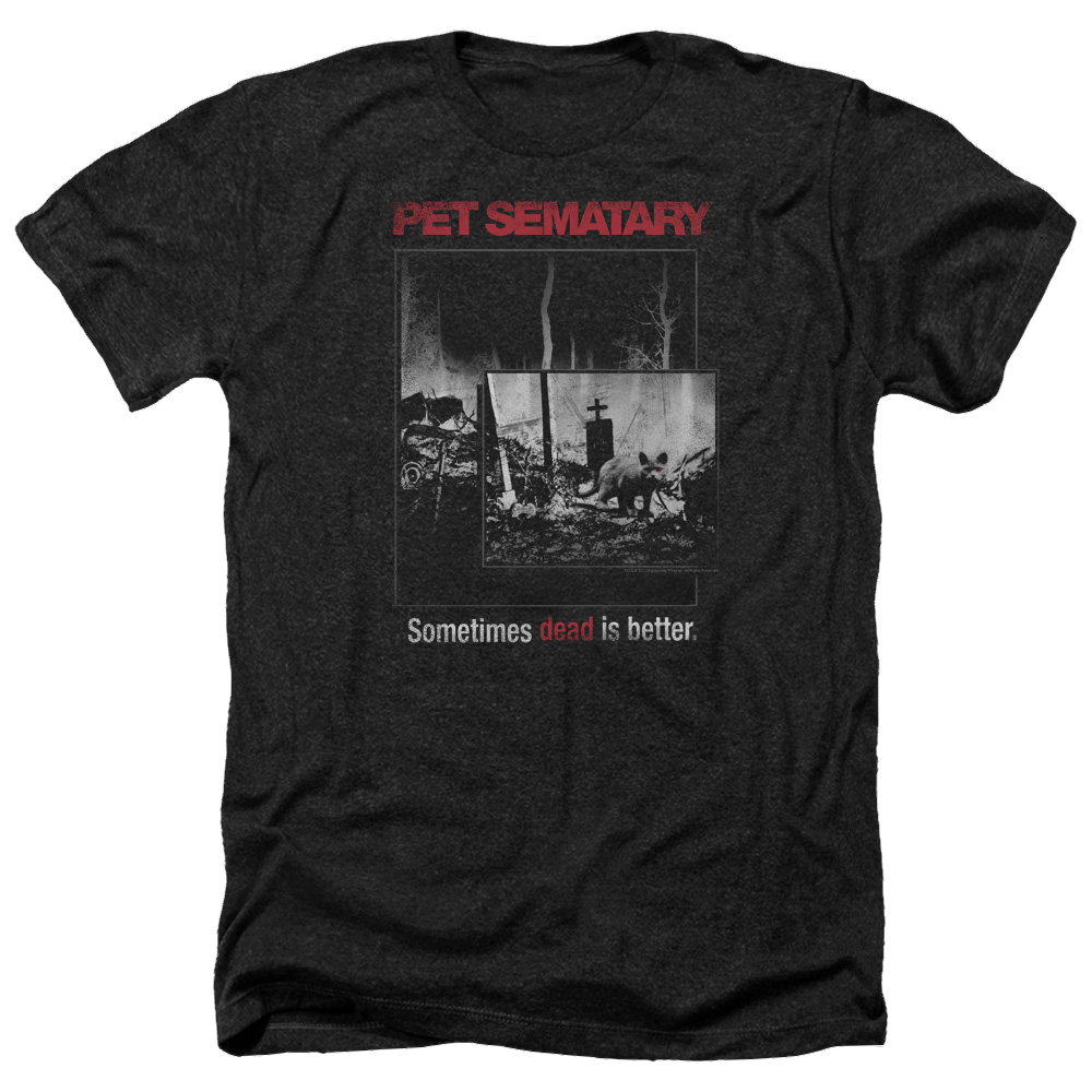 Pet Sematary Cat Poster - Men's Heather T-Shirt Men's Heather T-Shirt Pet Sematary   