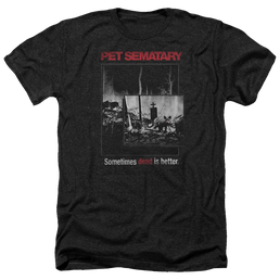 Pet Sematary Cat Poster - Men's Heather T-Shirt Men's Heather T-Shirt Pet Sematary   