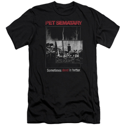 Pet Sematary Cat Poster - Men's Premium Slim Fit T-Shirt Men's Premium Slim Fit T-Shirt Pet Sematary   
