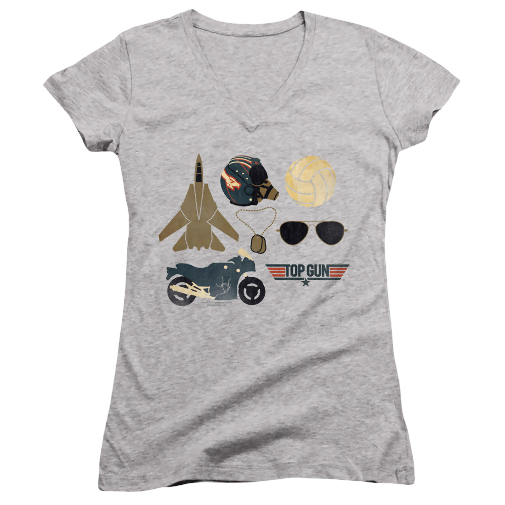 Top Gun Items - Juniors V-Neck T-Shirt Juniors V-Neck T-Shirt Top Gun   