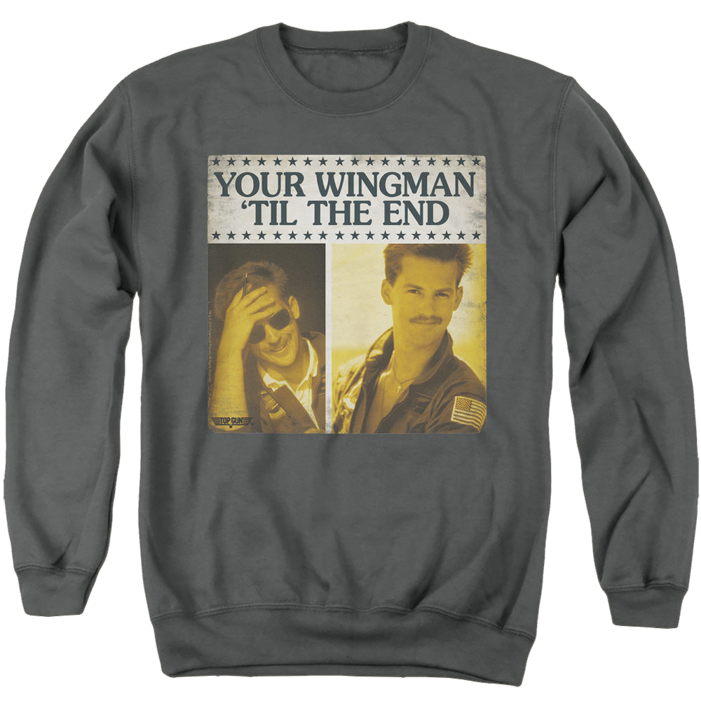 Top Gun Til The End - Men's Crewneck Sweatshirt Men's Crewneck Sweatshirt Top Gun   