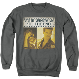 Top Gun Til The End - Men's Crewneck Sweatshirt Men's Crewneck Sweatshirt Top Gun   