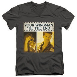 Top Gun Til The End - Men's V-Neck T-Shirt Men's V-Neck T-Shirt Top Gun   