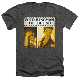 Top Gun Til The End - Men's Heather T-Shirt Men's Heather T-Shirt Top Gun   