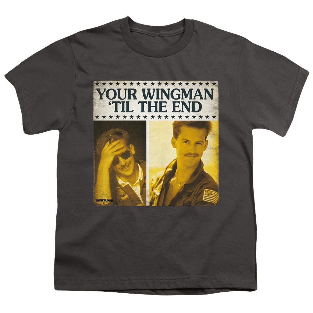 Top Gun Til The End - Youth T-Shirt Youth T-Shirt (Ages 8-12) Top Gun   