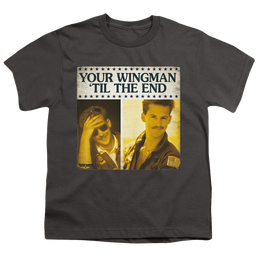 Top Gun Til The End - Youth T-Shirt Youth T-Shirt (Ages 8-12) Top Gun   