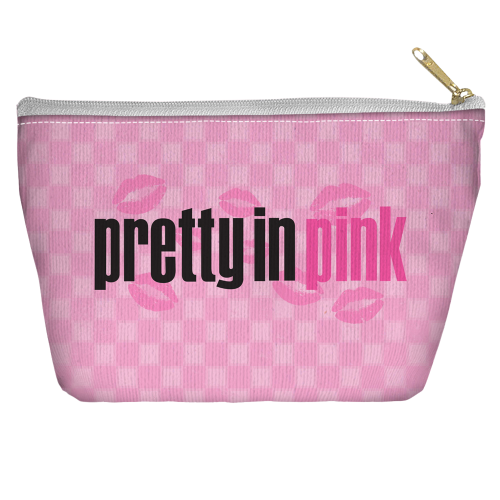 Pretty In Pink - Kiss Me Tapered Bottom Pouch T Bottom Accessory Pouches Pretty in Pink   