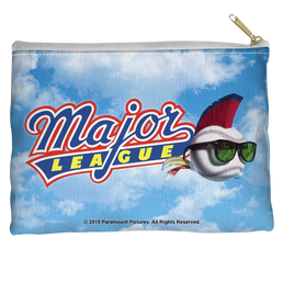 Major League - League Logo Straight Bottom Pouch Straight Bottom Accessory Pouches Major League   
