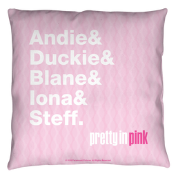 Pretty In Pink The List Throw Pillow Throw Pillows Pretty in Pink   