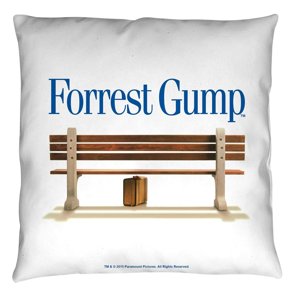 Forrest Gump Bench Throw Pillow Throw Pillows Forrest Gump   
