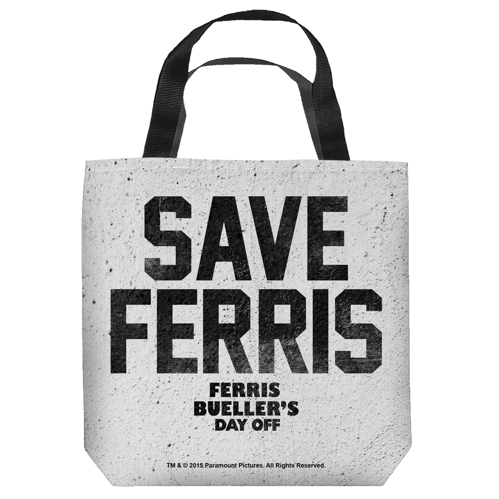 Ferris Buelle - Save Ferris - Tote Bag Tote Bags Ferris Bueller's Day Off   