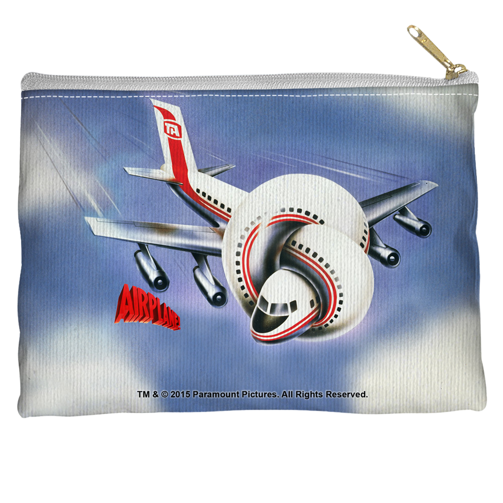 Airplane - Poster Straight Bottom Pouch Straight Bottom Accessory Pouches Airplane   