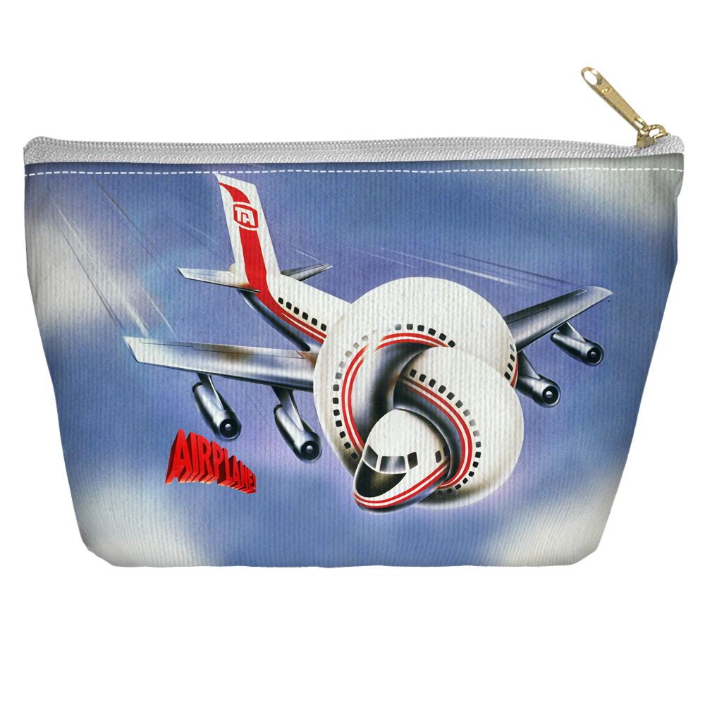Airplane - Poster Tapered Bottom Pouch T Bottom Accessory Pouches Airplane   