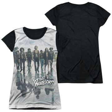 The Warriors Strolling juniors black back t-shirt