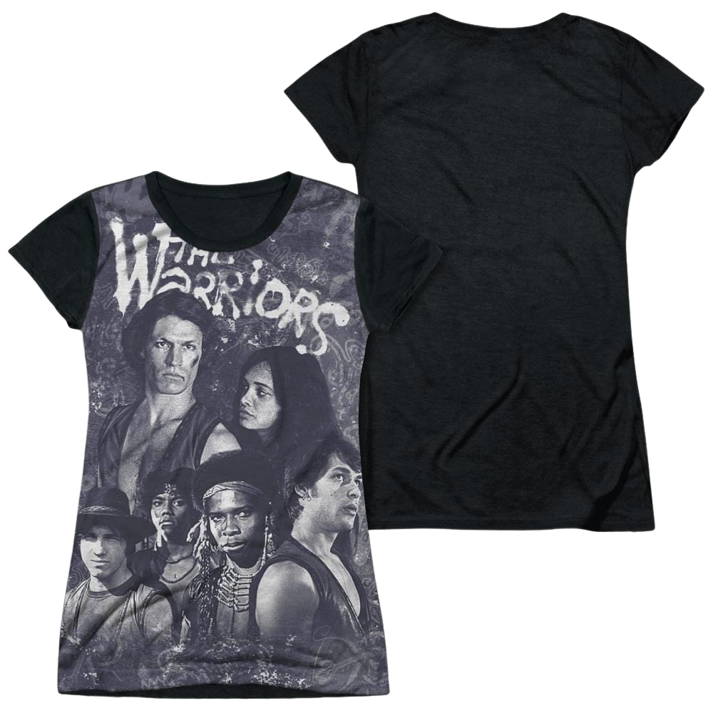 The Warriors Moody Streets Juniors Black Back T-Shirt Juniors Black Back T-Shirt The Warriors   