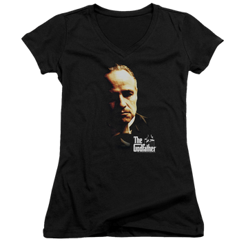 Godfather, The Don Vito - Juniors V-Neck T-Shirt Juniors V-Neck T-Shirt The Godfather   