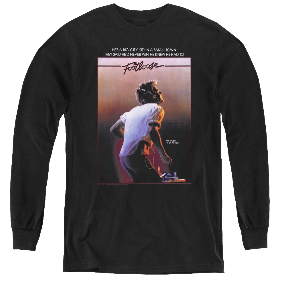 Footloose Poster - Youth Long Sleeve T-Shirt Youth Long Sleeve T-Shirt Footloose   