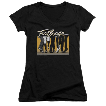 Footloose Dance Party - Juniors V-Neck T-Shirt Juniors V-Neck T-Shirt Footloose   