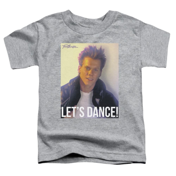 Athletic heather toddler t-shirt with Footloose Lets Dance graphic