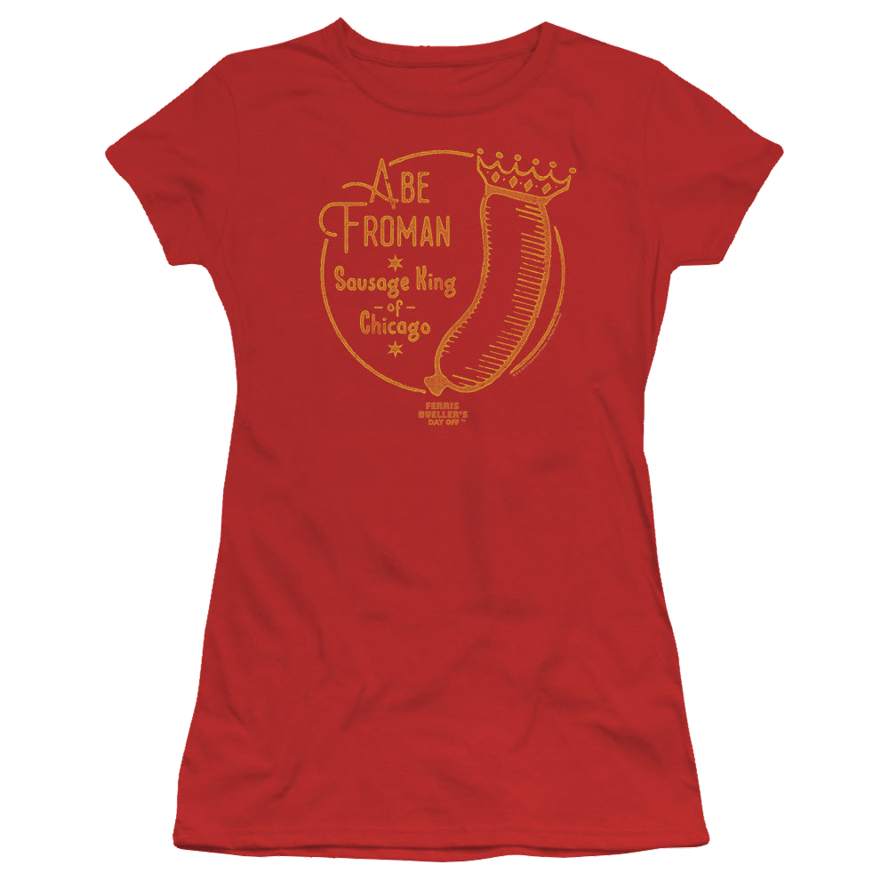 Ferris Bueller's Day Off Abe Froman - Juniors T-Shirt Juniors T-Shirt Ferris Bueller's Day Off   