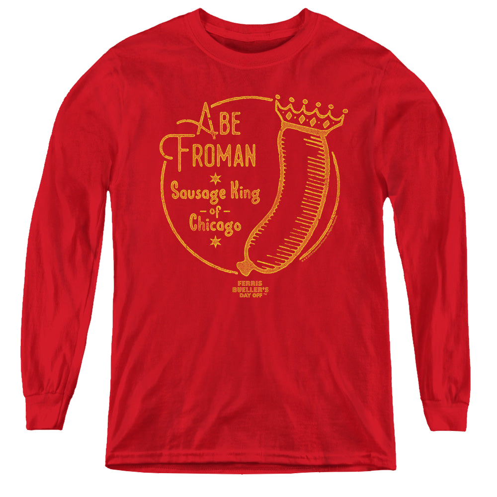Ferris Bueller's Day Off Abe Froman - Youth Long Sleeve T-Shirt Youth Long Sleeve T-Shirt Ferris Bueller's Day Off   