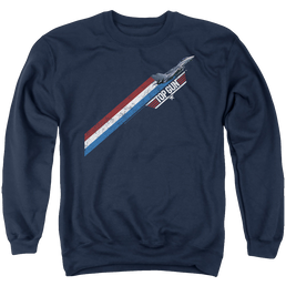 Top Gun Stripes - Men's Crewneck Sweatshirt Men's Crewneck Sweatshirt Top Gun   