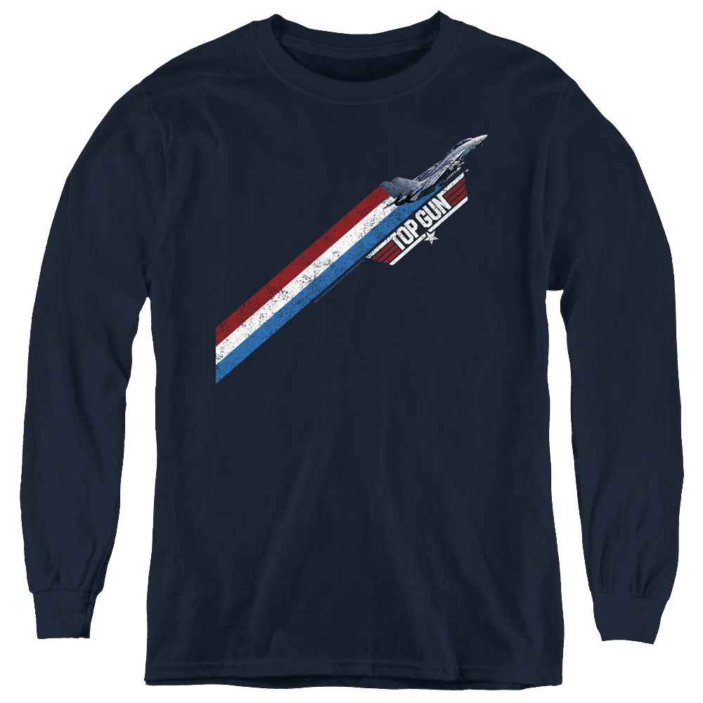 Top Gun Stripes - Youth Long Sleeve T-Shirt Youth Long Sleeve T-Shirt Top Gun   