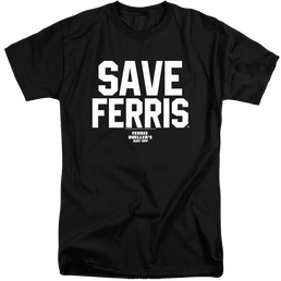 Ferris Bueller's Day Off Save Ferris - Men's Tall Fit T-Shirt Men's Tall Fit T-Shirt Ferris Bueller's Day Off   