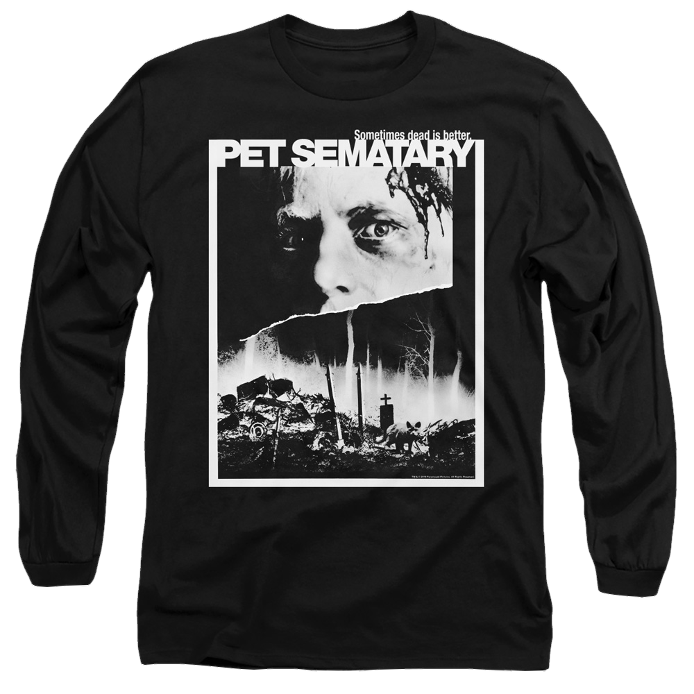 Pet Sematary Poster Art - Men's Long Sleeve T-Shirt Men's Long Sleeve T-Shirt Pet Sematary   