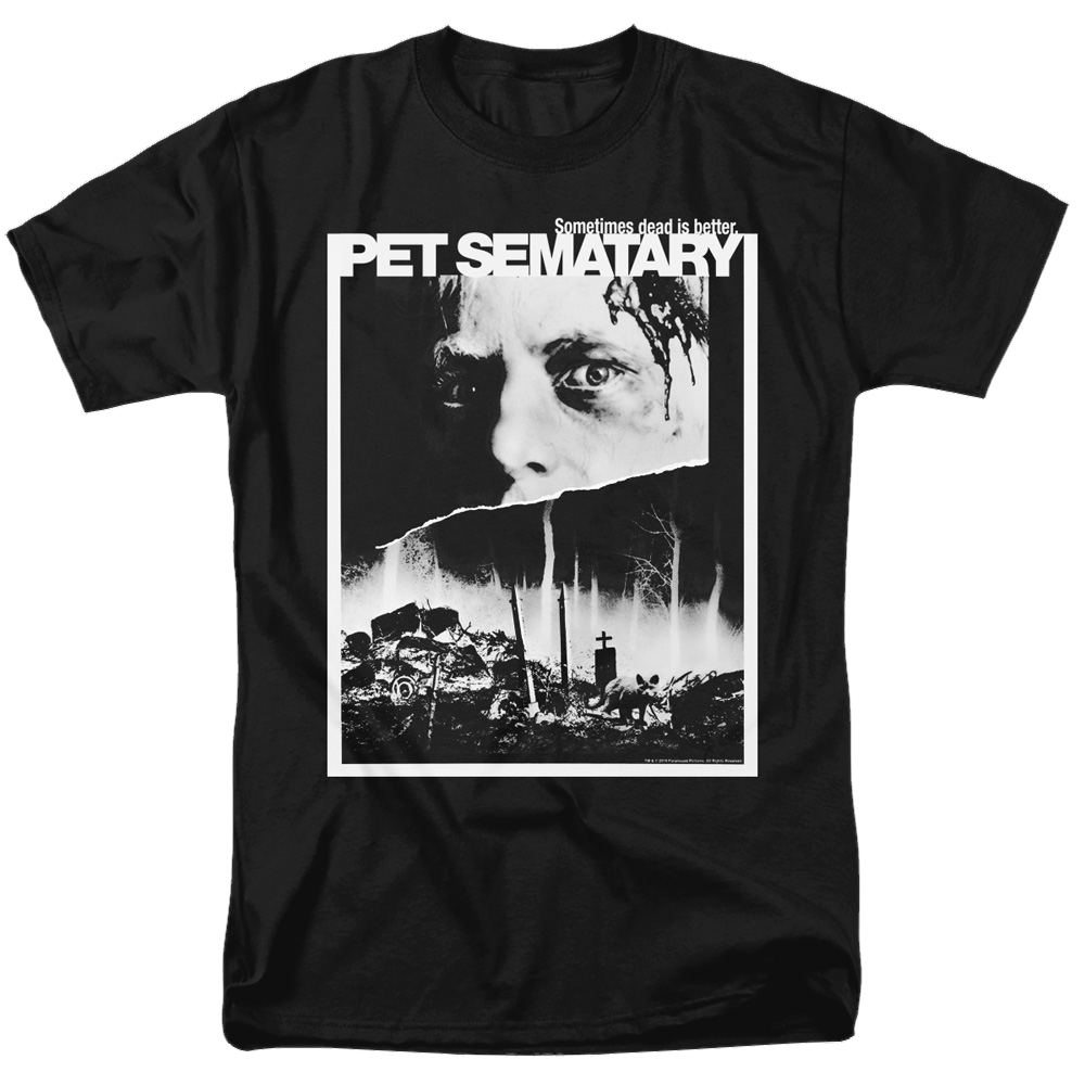 Pet Sematary Poster Art - Men's Regular Fit T-Shirt Men's Regular Fit T-Shirt Pet Sematary   
