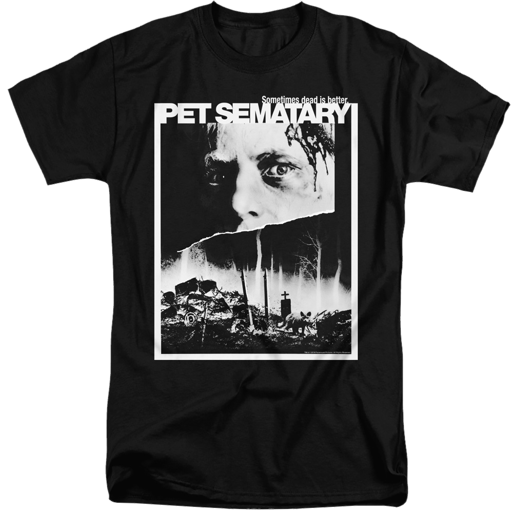 Pet Sematary Poster Art - Men's Tall Fit T-Shirt Men's Tall Fit T-Shirt Pet Sematary   