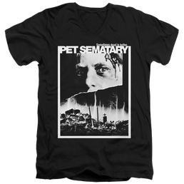 Pet Sematary Poster Art - Men's V-Neck T-Shirt Men's V-Neck T-Shirt Pet Sematary   