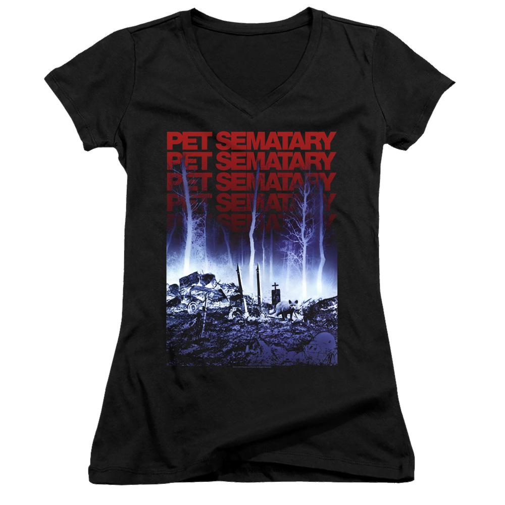 Pet Sematary Sematary - Juniors V-Neck T-Shirt Juniors V-Neck T-Shirt Pet Sematary   