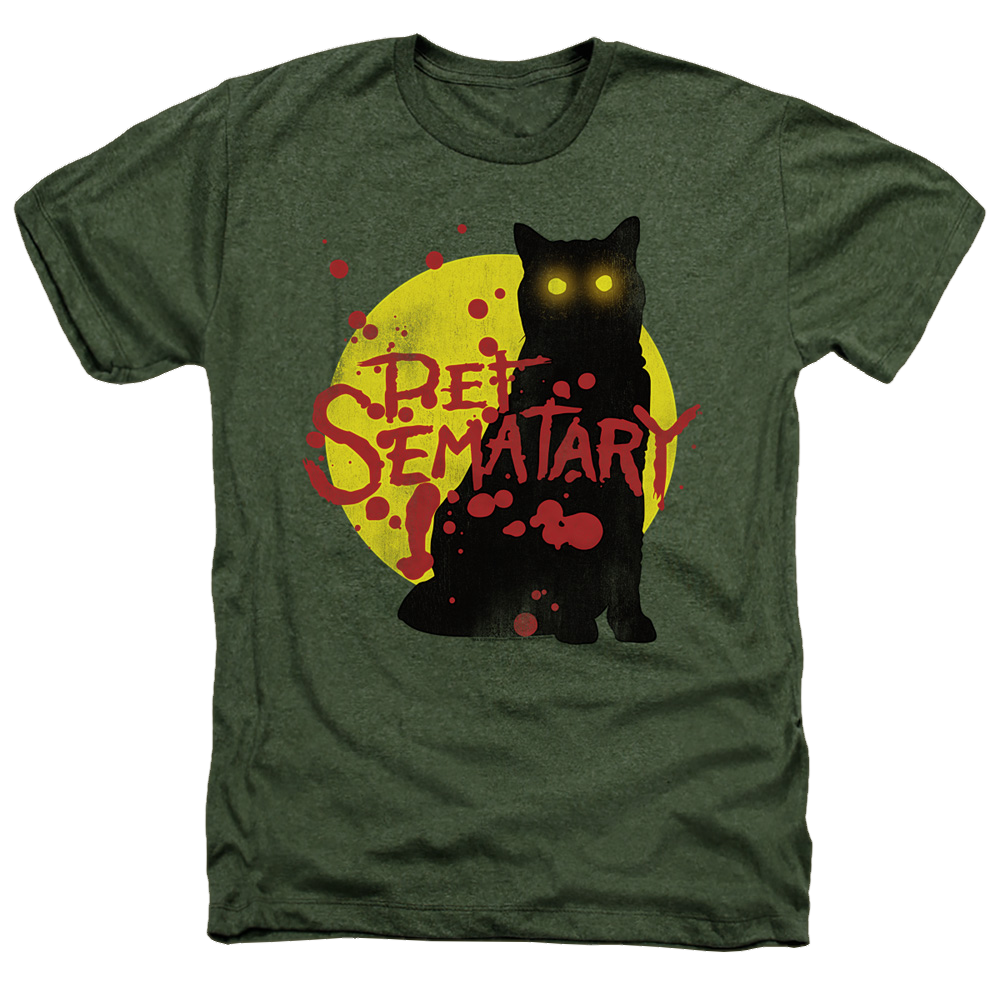 Pet Sematary Graphic Cat - Men's Heather T-Shirt Men's Heather T-Shirt Pet Sematary   