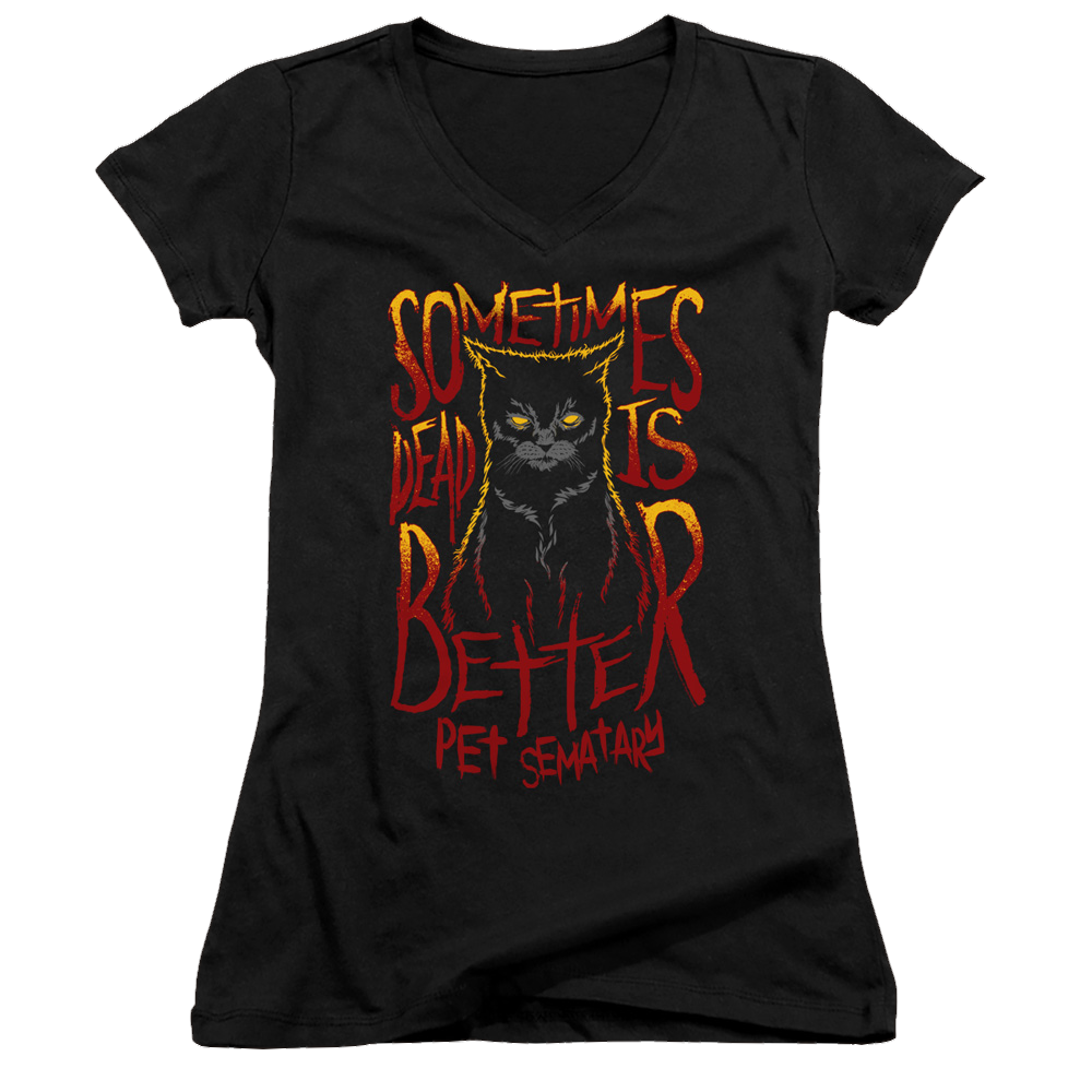 Pet Sematary Dead Is Better - Juniors V-Neck T-Shirt Juniors V-Neck T-Shirt Pet Sematary   