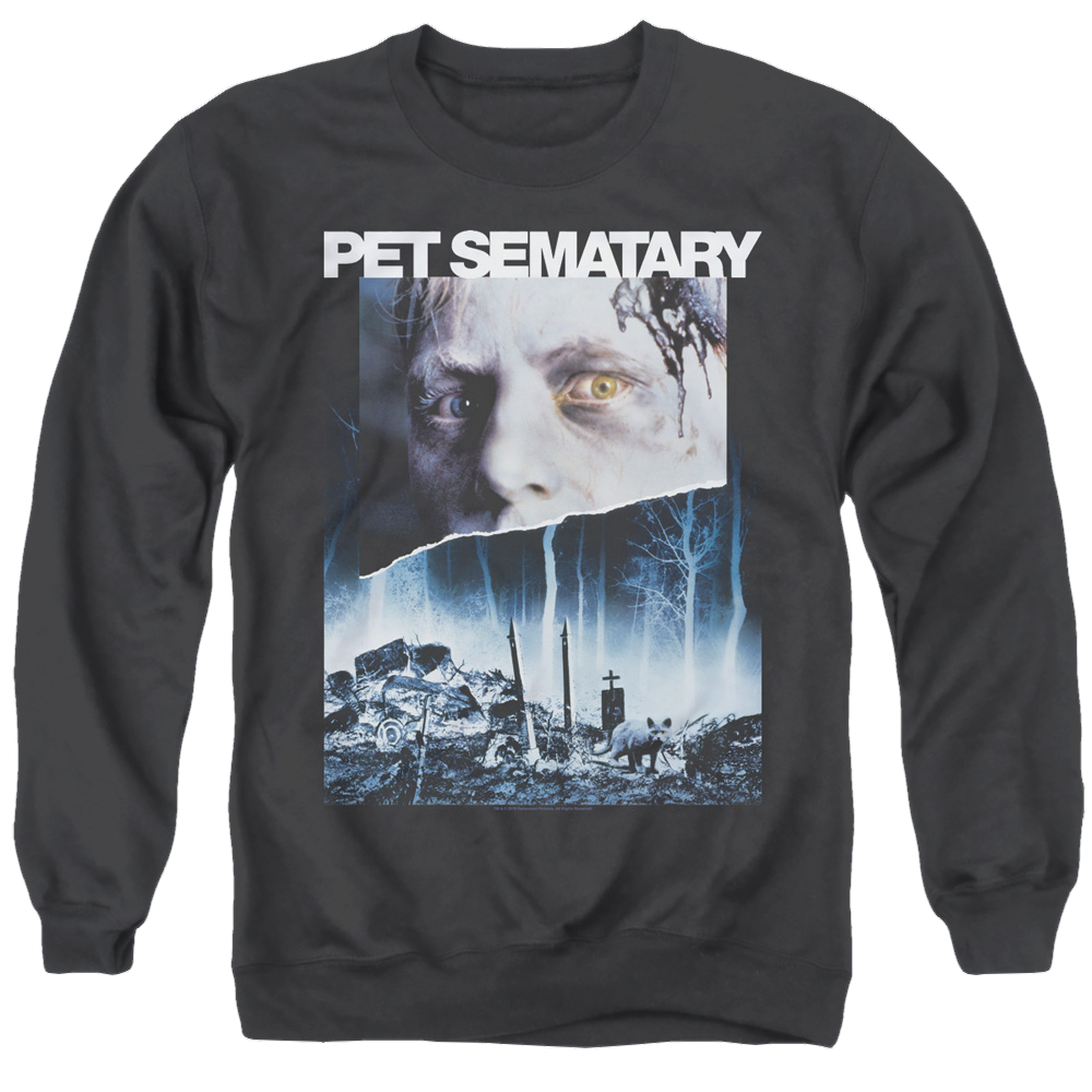 Pet Sematary Poster Art - Men's Crewneck Sweatshirt Men's Crewneck Sweatshirt Pet Sematary   