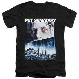 Pet Sematary Poster Art - Men's V-Neck T-Shirt Men's V-Neck T-Shirt Pet Sematary   