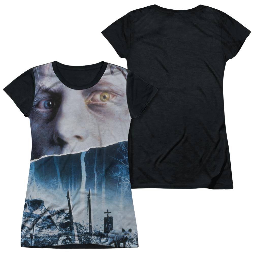 Pet Sematary Poster - Juniors Black Back T-Shirt Juniors Black Back T-Shirt Pet Sematary   