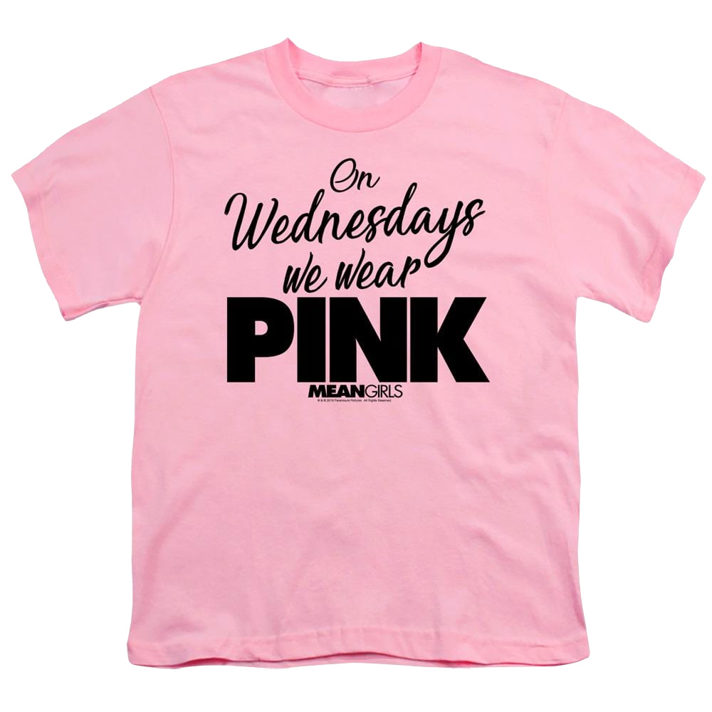 Mean Girls Pink - Youth T-Shirt Youth T-Shirt (Ages 8-12) Mean Girls   