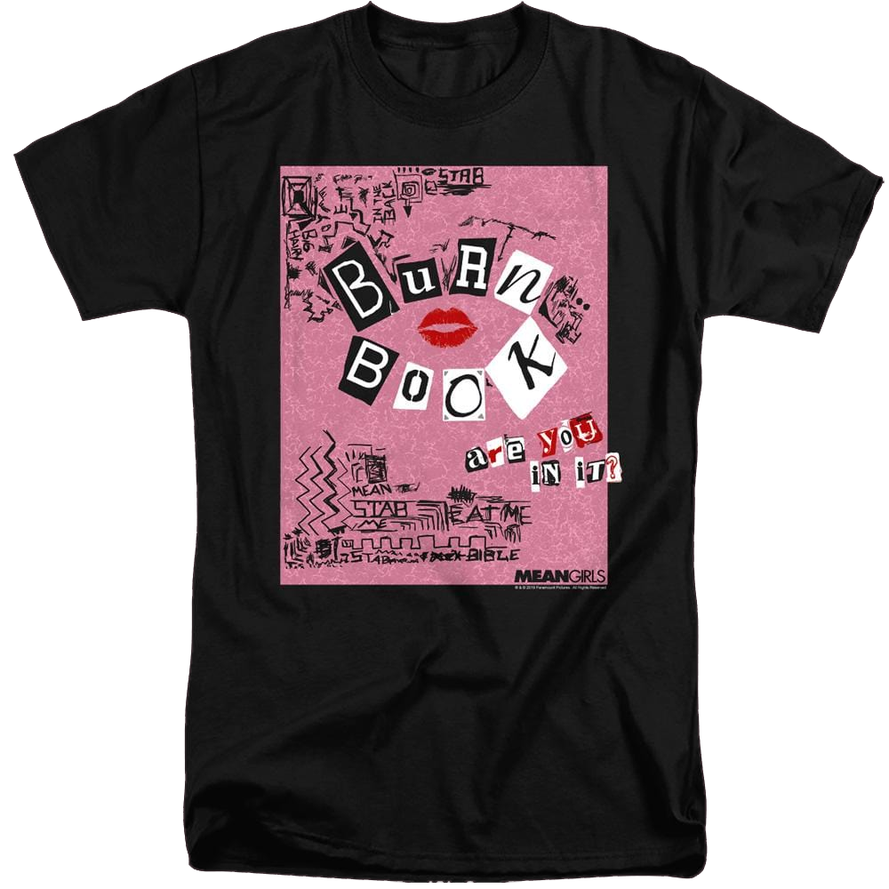 Mean Girls Burn Book - Men's Tall Fit T-Shirt Men's Tall Fit T-Shirt Mean Girls   