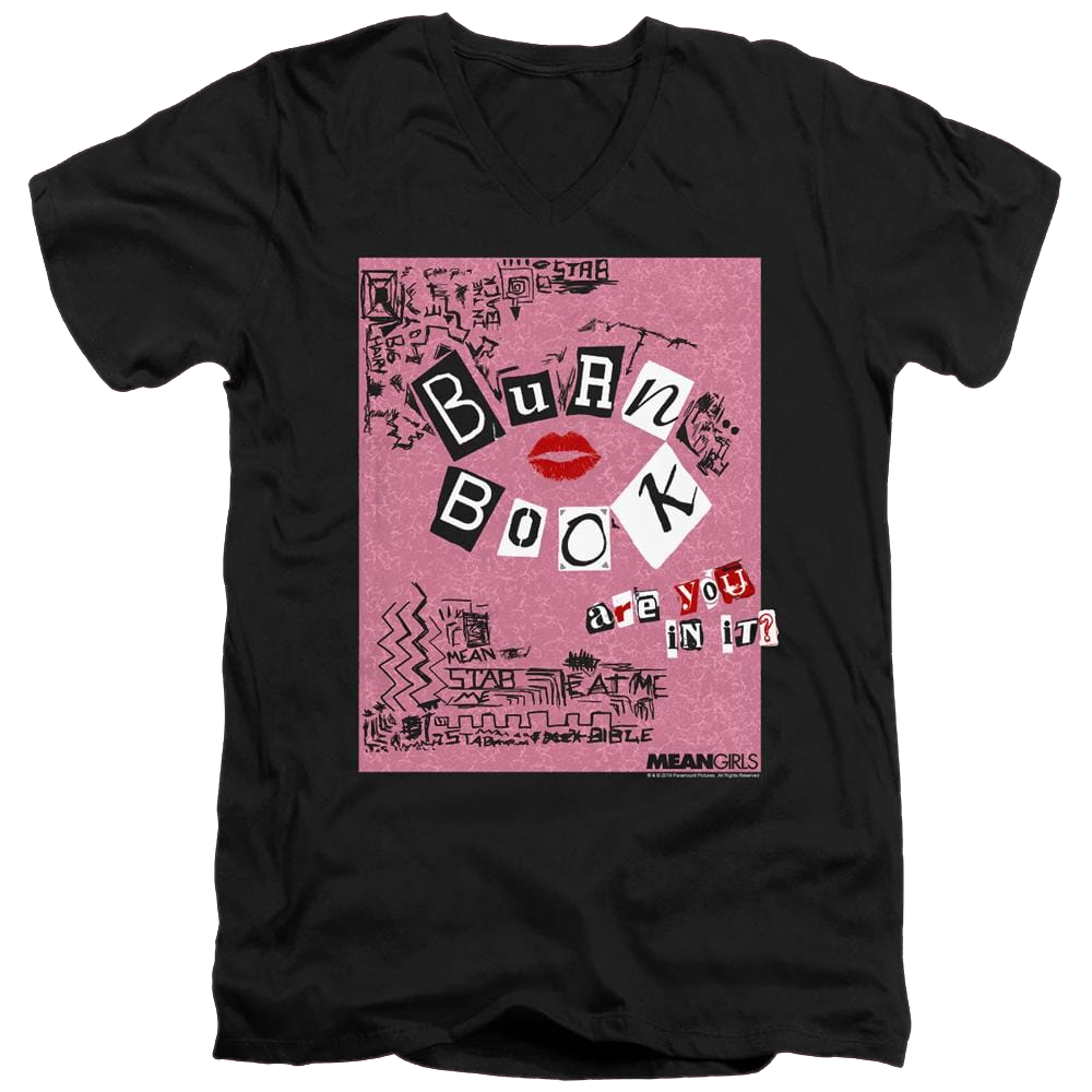 Mean Girls Burn Book - Men's V-Neck T-Shirt Men's V-Neck T-Shirt Mean Girls   