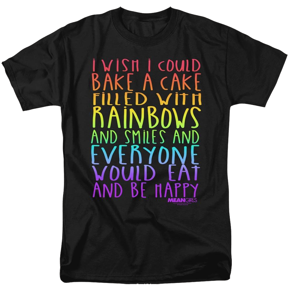 Mean Girls Rainbows And Cake - Men's Regular Fit T-Shirt Men's Regular Fit T-Shirt Mean Girls   