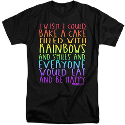 Mean Girls Rainbows And Cake - Men's Tall Fit T-Shirt Men's Tall Fit T-Shirt Mean Girls   