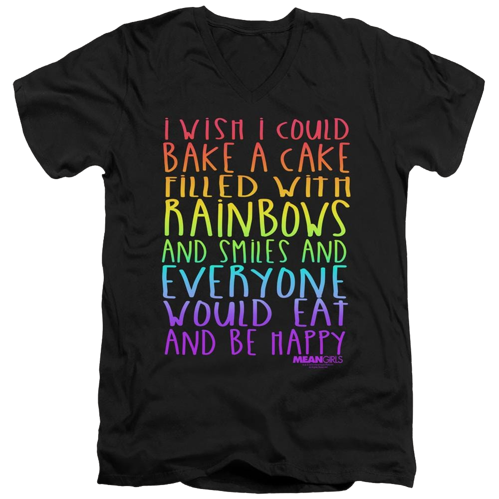 Mean Girls Rainbows And Cake - Men's V-Neck T-Shirt Men's V-Neck T-Shirt Mean Girls   