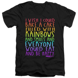 Mean Girls Rainbows And Cake - Men's V-Neck T-Shirt Men's V-Neck T-Shirt Mean Girls   