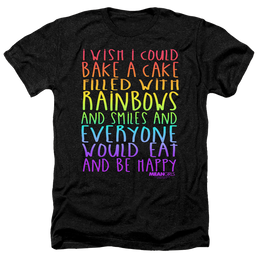 Mean Girls Rainbows And Cake - Men's Heather T-Shirt Men's Heather T-Shirt Mean Girls   