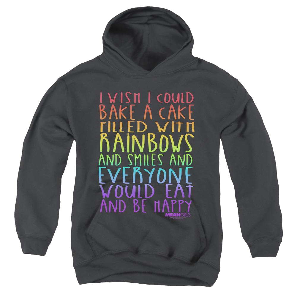 Mean Girls Rainbows And Cake - Youth Hoodie Youth Hoodie (Ages 8-12) Mean Girls   