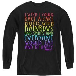 Mean Girls Rainbows And Cake - Youth Long Sleeve T-Shirt Youth Long Sleeve T-Shirt Mean Girls   