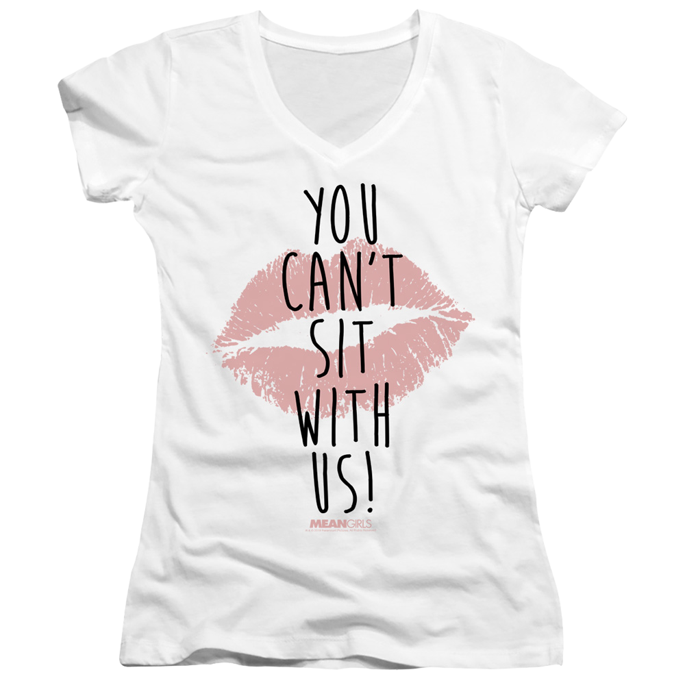 Mean Girls You Cant Sit With Us - Juniors V-Neck T-Shirt Juniors V-Neck T-Shirt Mean Girls   