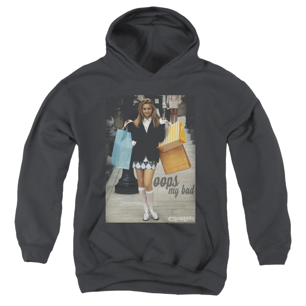 Clueless Oops My Bad - Youth Hoodie Youth Hoodie (Ages 8-12) Clueless   